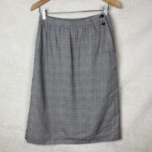 Vintage Weathervane Petites Skirt Plaid A-Line Midi Union Made in USA‎ Size 10